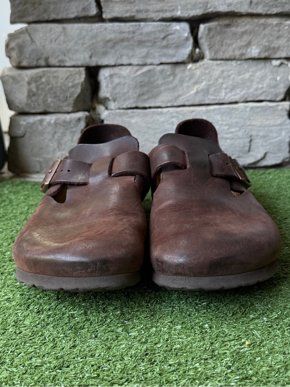 Birkenstock London Habana Oiled Leather Women’s Clogs - Picture 5 of 10